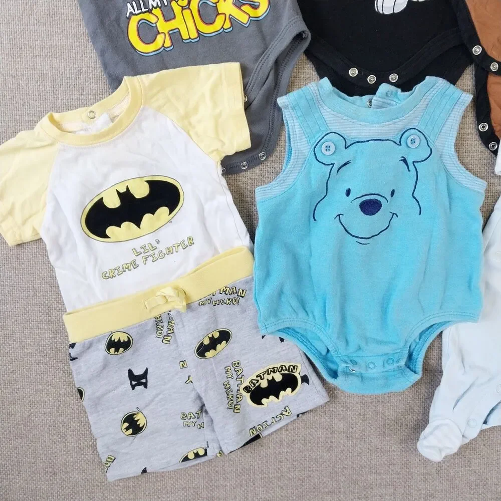 Baby Infant Boy Clothing Bundle Bodysuit Disney Peanuts Etc 11 Piece Newborn #14